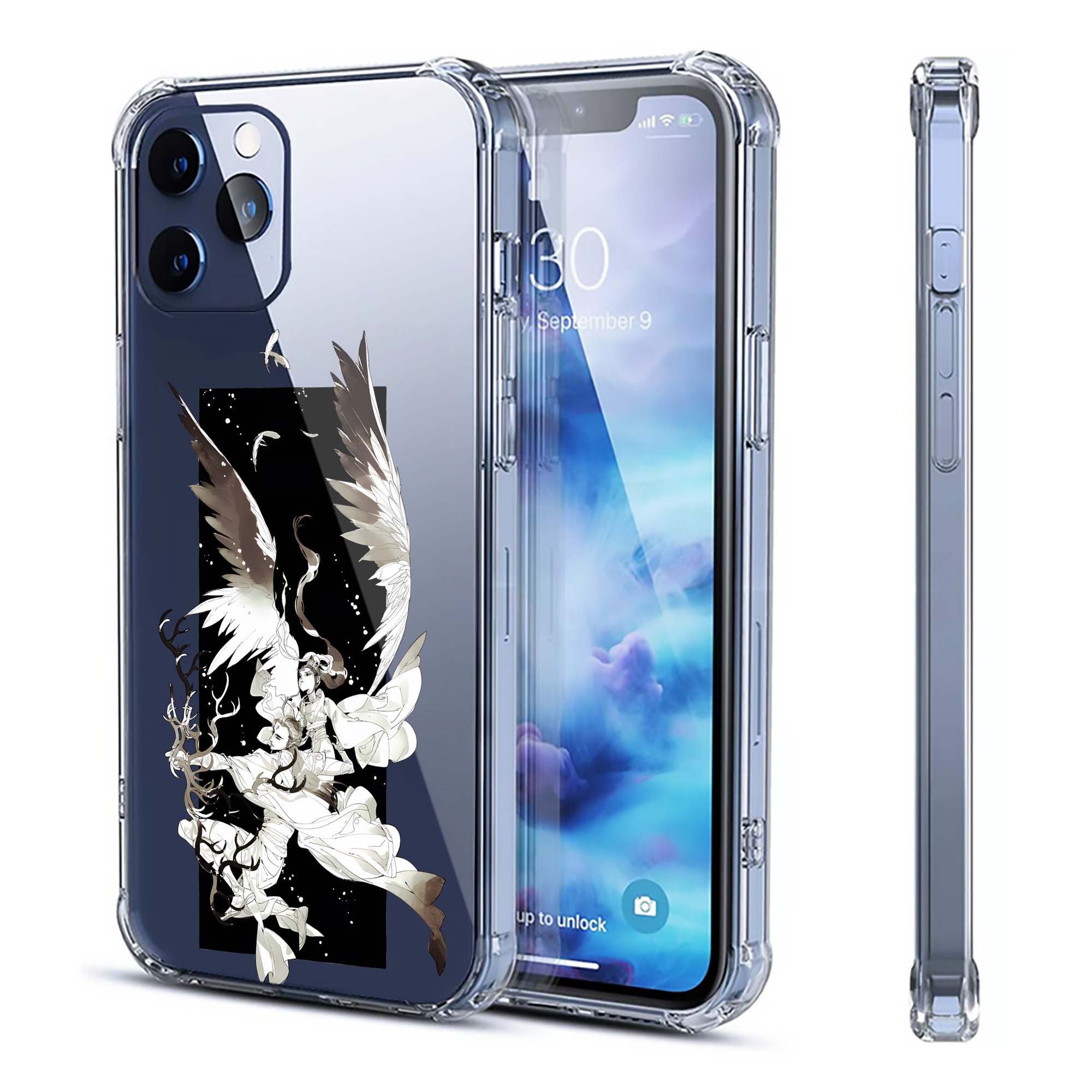 （画像用） Ne Zha 2 ナタ 魔童の大暴れ 【iPhone 12シリーズ対応】透明スマホケース（クリアソフトケース）